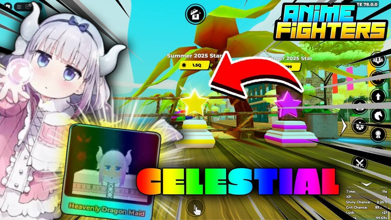 PEGUEI MEU PRIMEIRO CELESTIAL NO ANIME FIGHTERS!