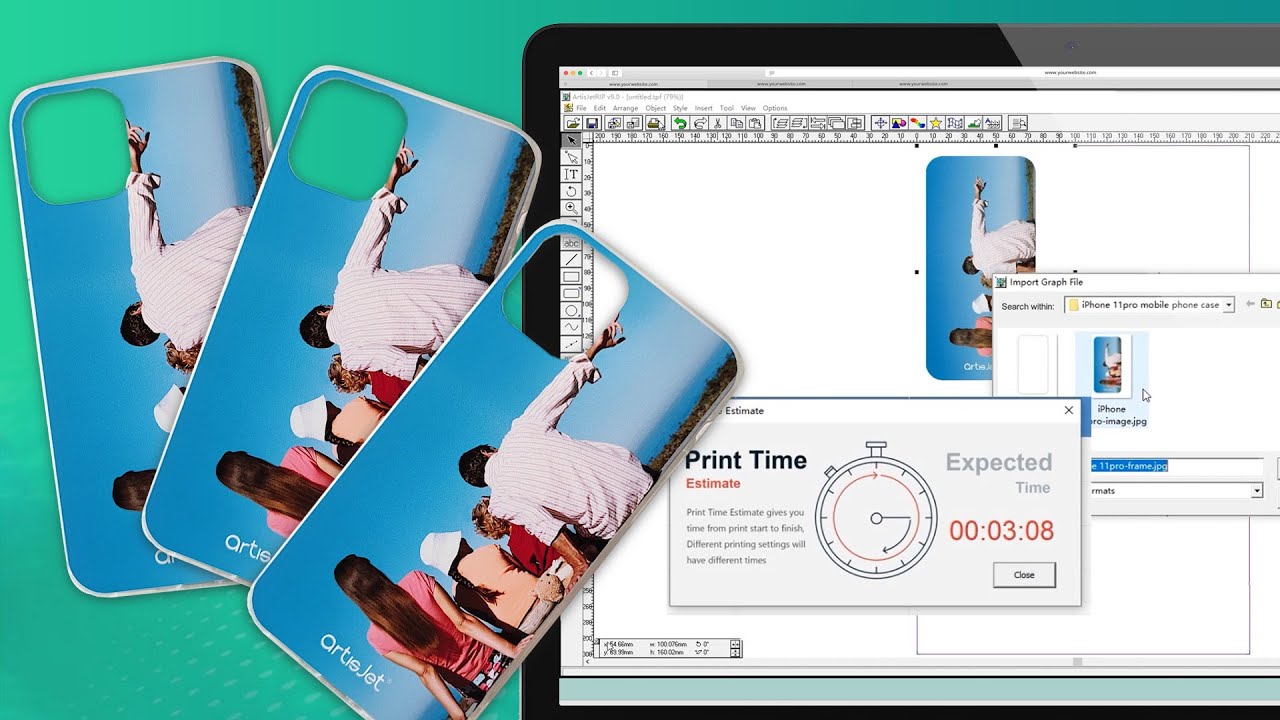How to Print on Phone Cases with artisJet Young UV LED printer