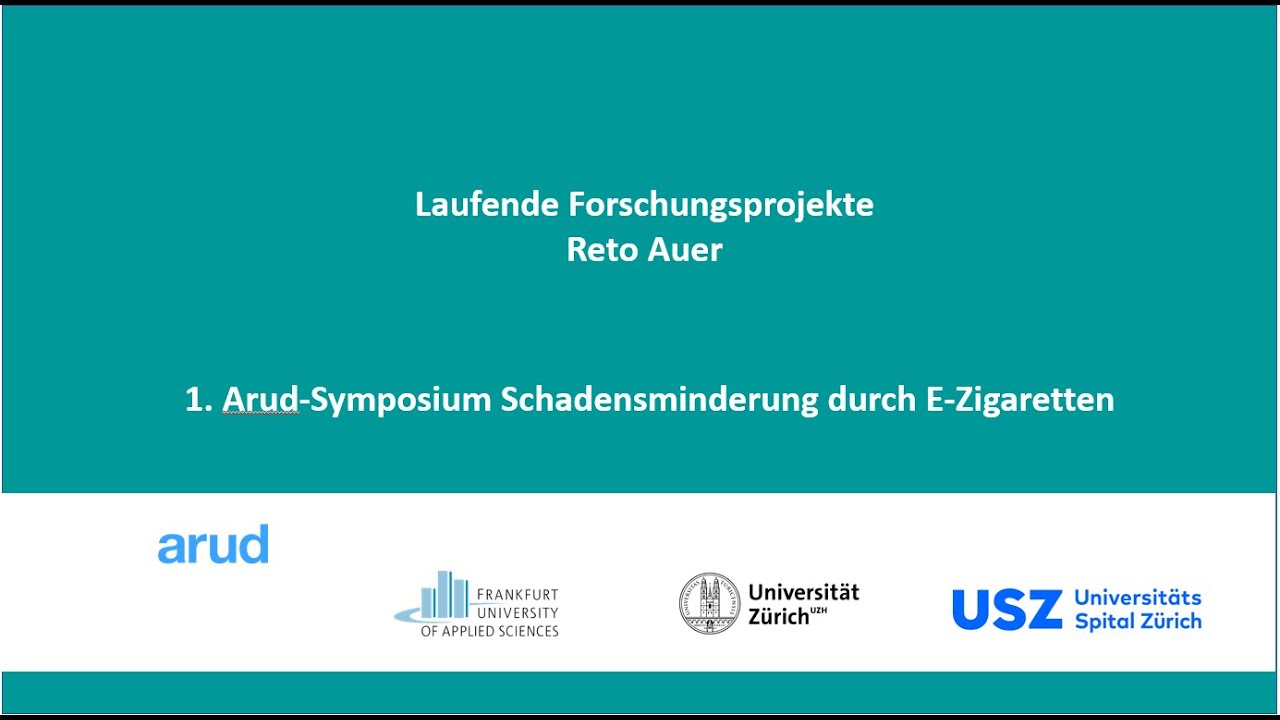 Schadensminderung durch E-Zigaretten &ndash; Teil 4 &ndash; Reto Auer