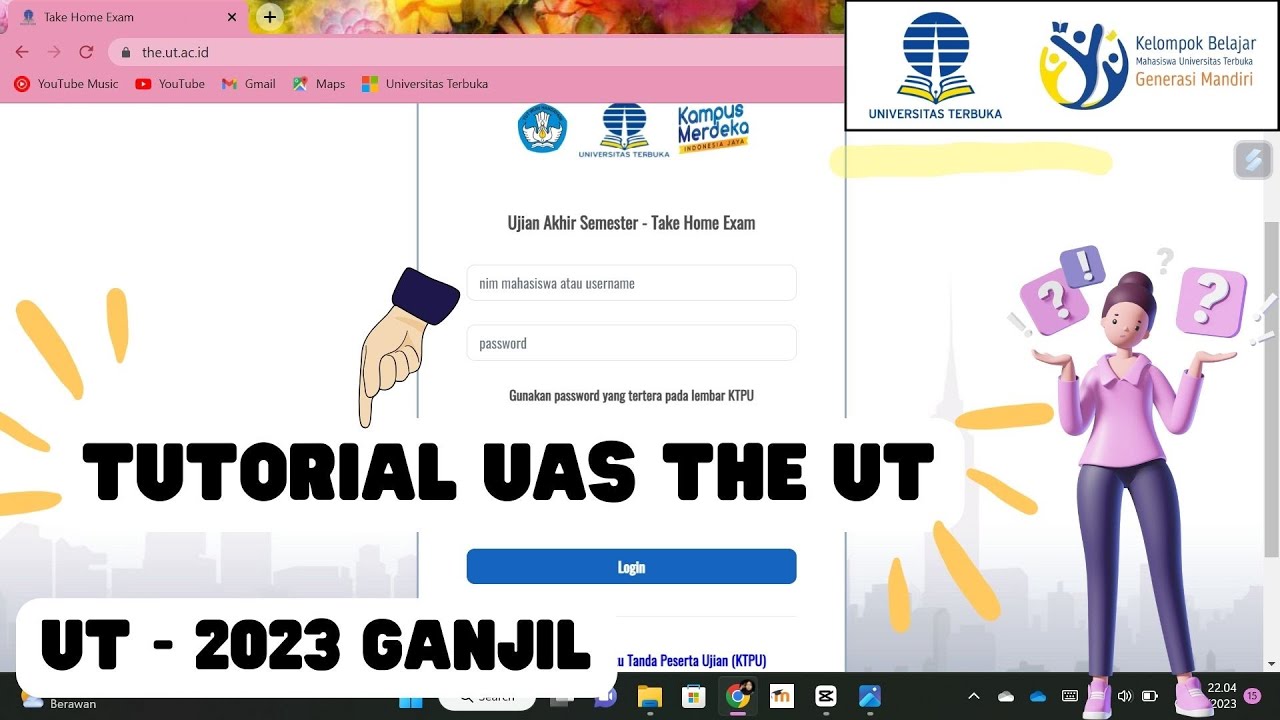 #15 Tutorial Mengerjakan UAS THE UT 2023 Ganjil | Baca pinned comment 📌
