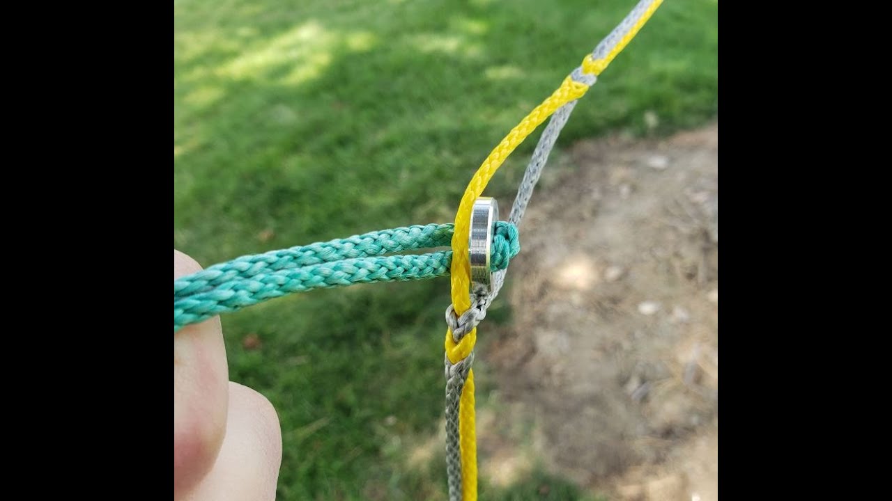 DIY Spliced Dyneema daisy chain with  7/64