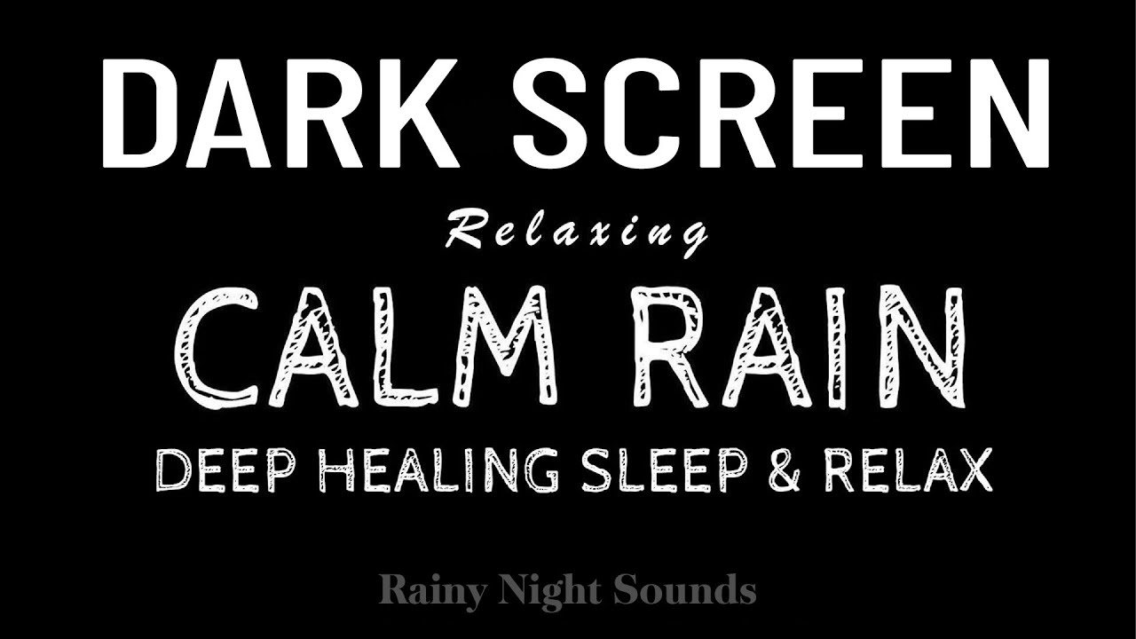 Soothing Rain and Thunder Sounds | Black Screen for Sleeping