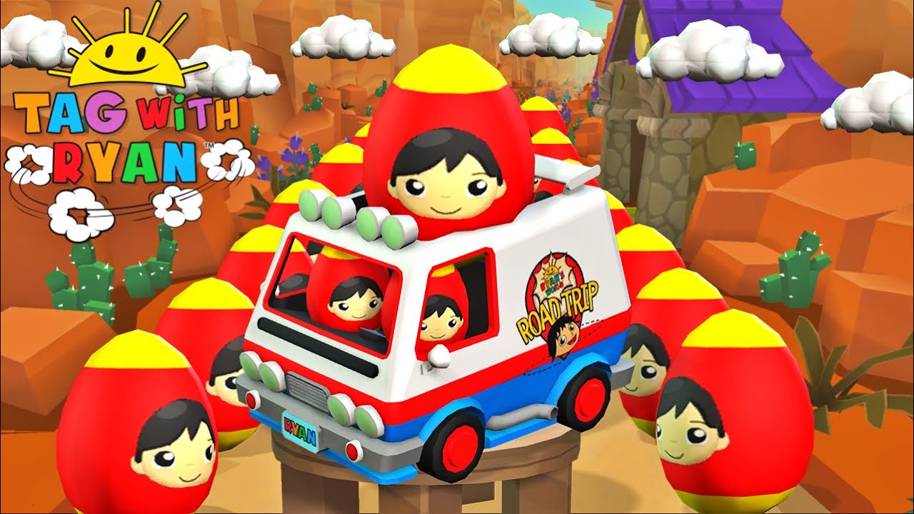 Tag with Ryan - Ryan Roadtrip Van Mistery Surprise Egg - All Characters All Costumes All Vehicles