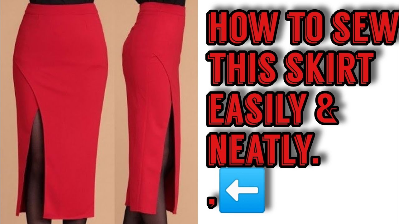 HOW TO CUT AND SEW AN OVERLAPPING SKIRT. | NDIFON NTUI |
