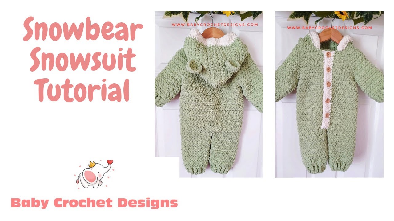 Snowbear snow suit Crochet Tutorial