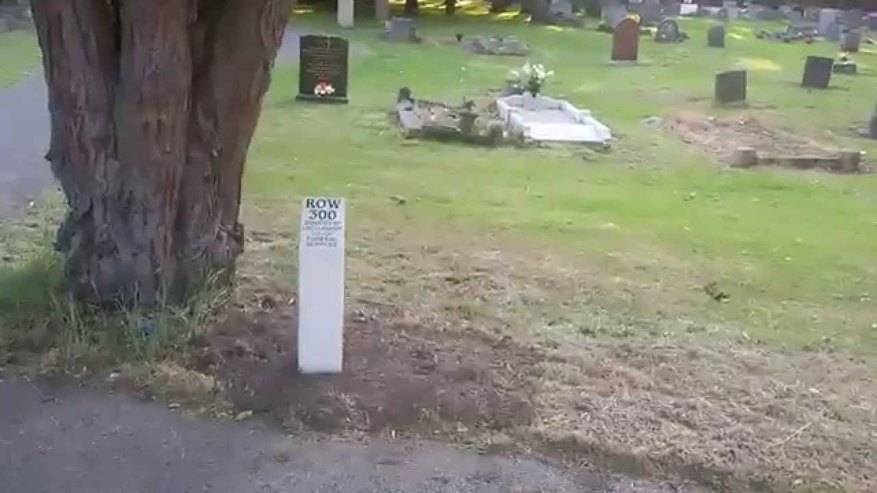 Friends of Newark Cemetery Have Put 7 Row Posts - Number Markers Down The Main Drive