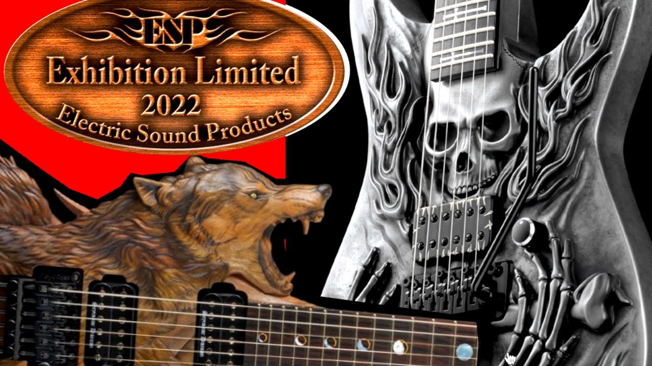 This is ESP Showing Off | The 2022 ESP Exhibition Limited Model Line Up | Wolf + Skull Guitar