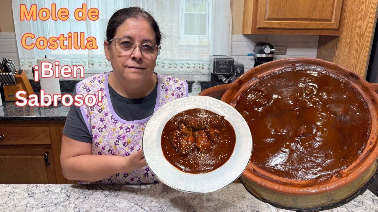 Mole Casero de Costilla de Puerco | Receta Fácil, Rápida y Bien Sabrosa
