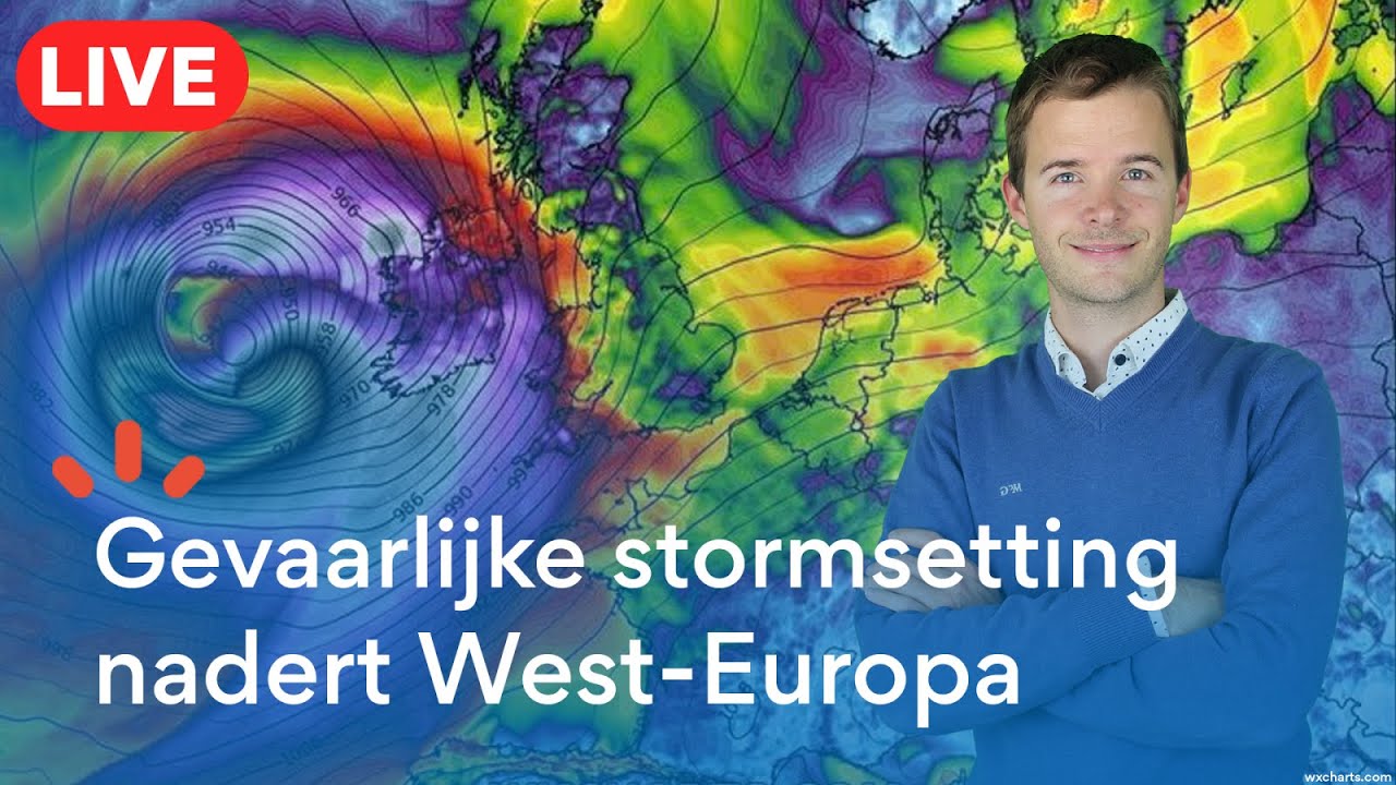 🔴 [LIVE] Windstoten tot lokaal +180 km/u over Ierland door Storm E&oacute;wyn