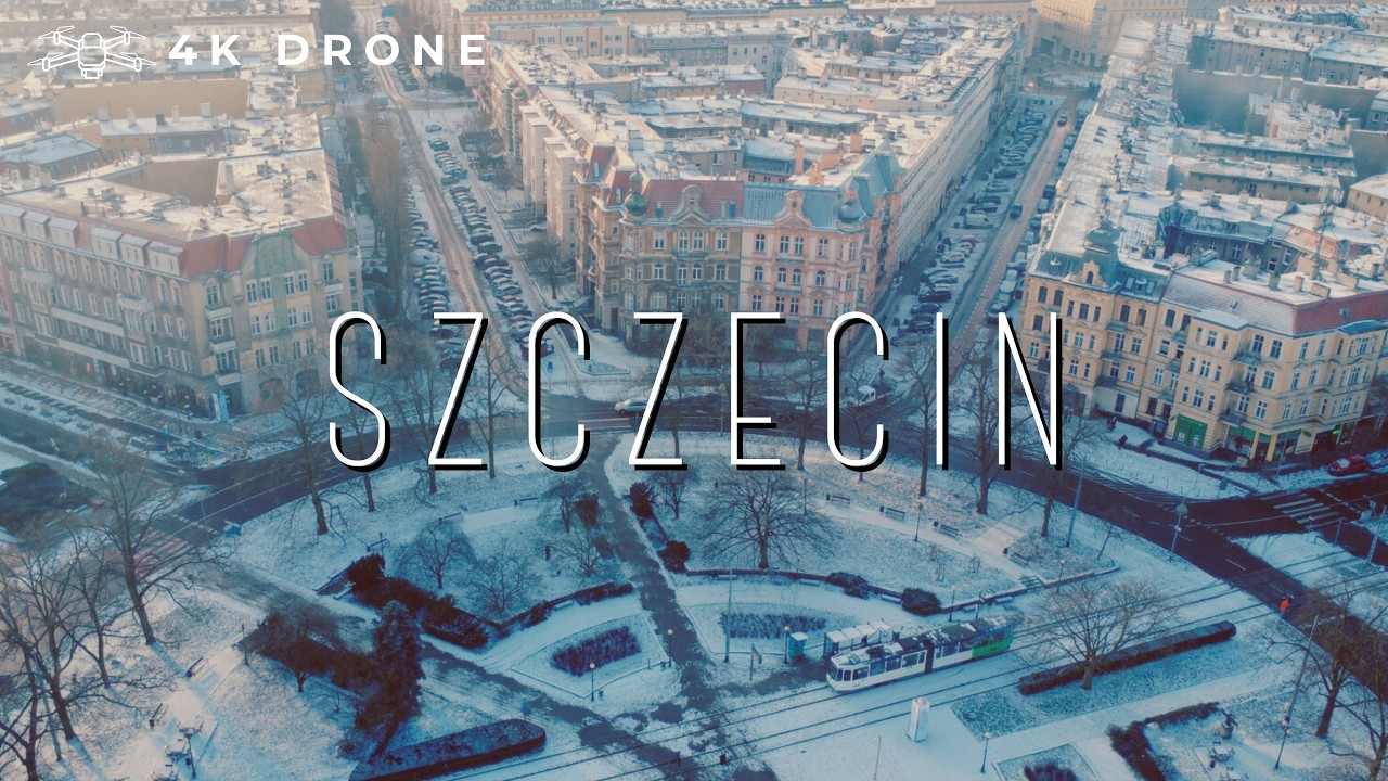 Winter from the Air | Szczecin 🇵🇱 | 4K Cinematic Drone Footage
