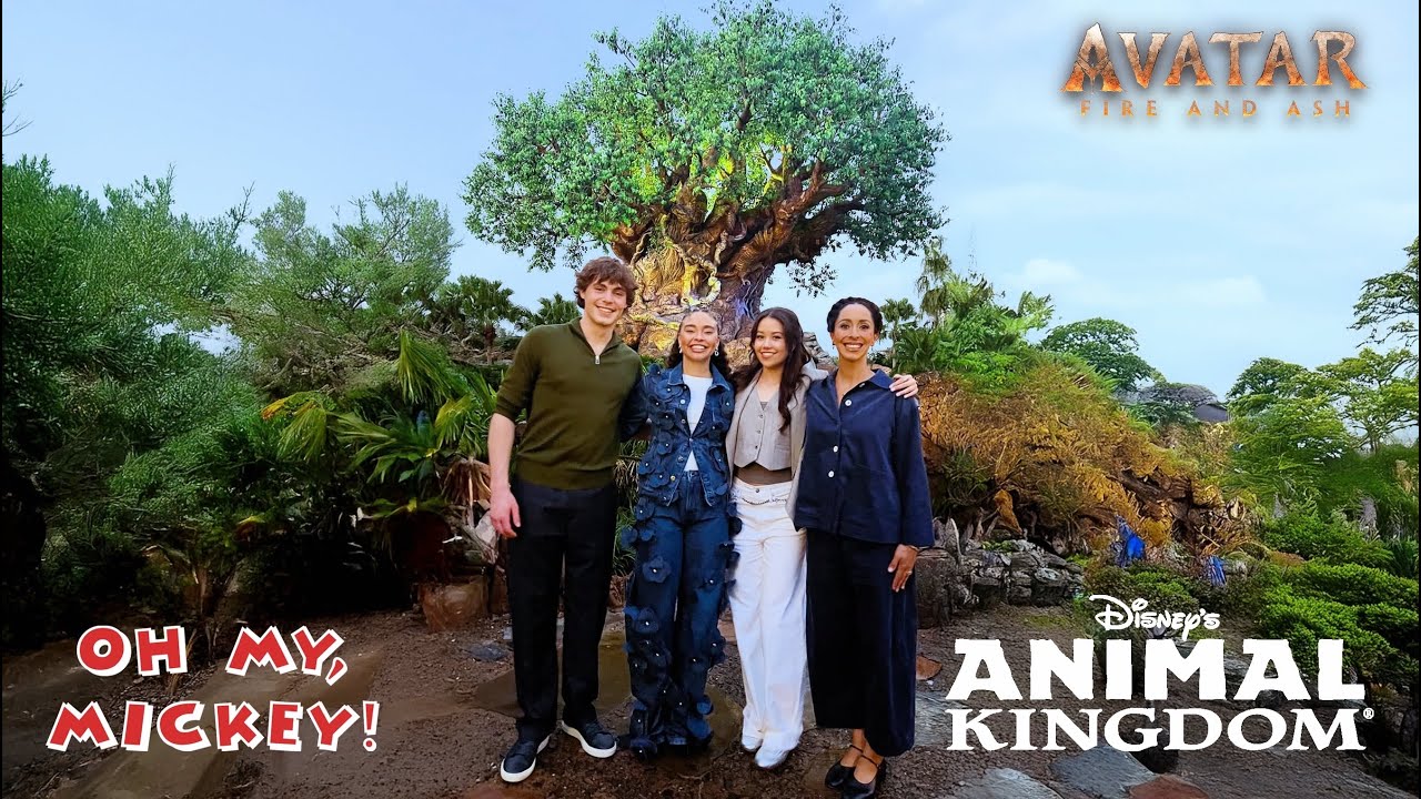 Avatar: Fire & Ash Cast Visits Disney's Animal Kingdom