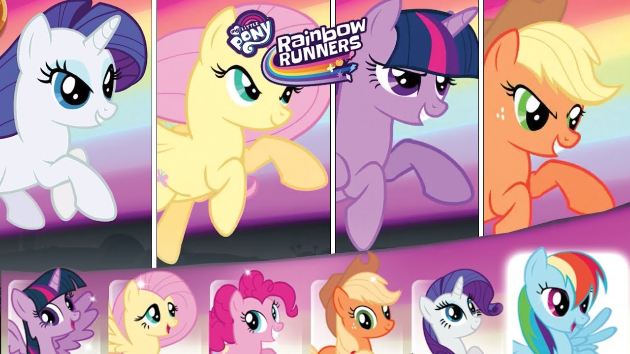 My Little Pony Rainbow Runners - Part 16 Rarity,Flutter Shy, Twilight Sparkles and Apple Jack