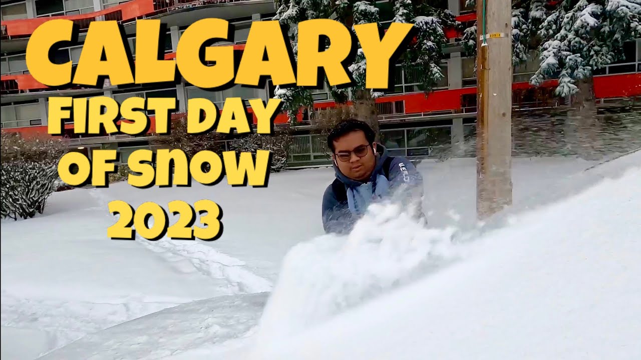 VLOG 380 Calgary 1st day of snow 2023