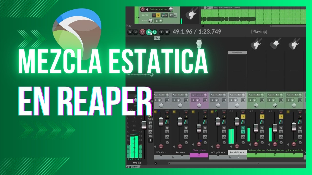 E15 - Tutorial de Mezcla Estática en REAPER | Flujo de Trabajo 2025
