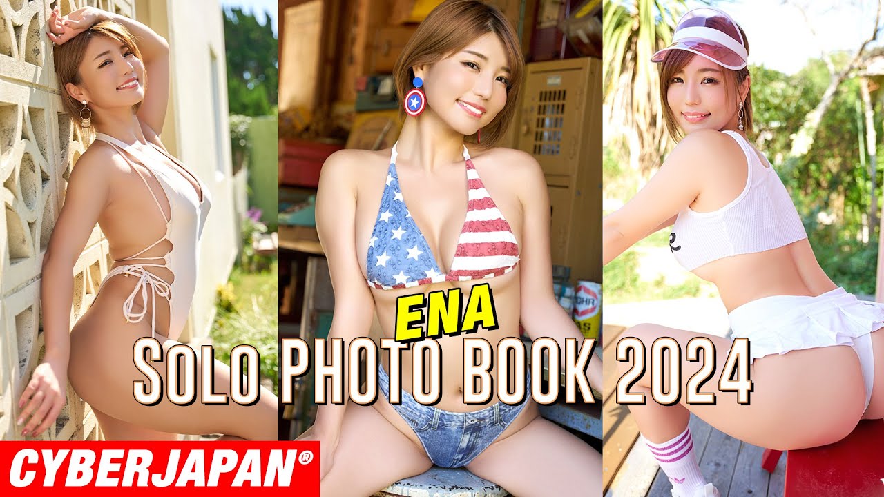 【グラビア撮影】元保健室の先生 ENA のたわわボディの密着現場！写真集は水着に学生にテニスガールも！