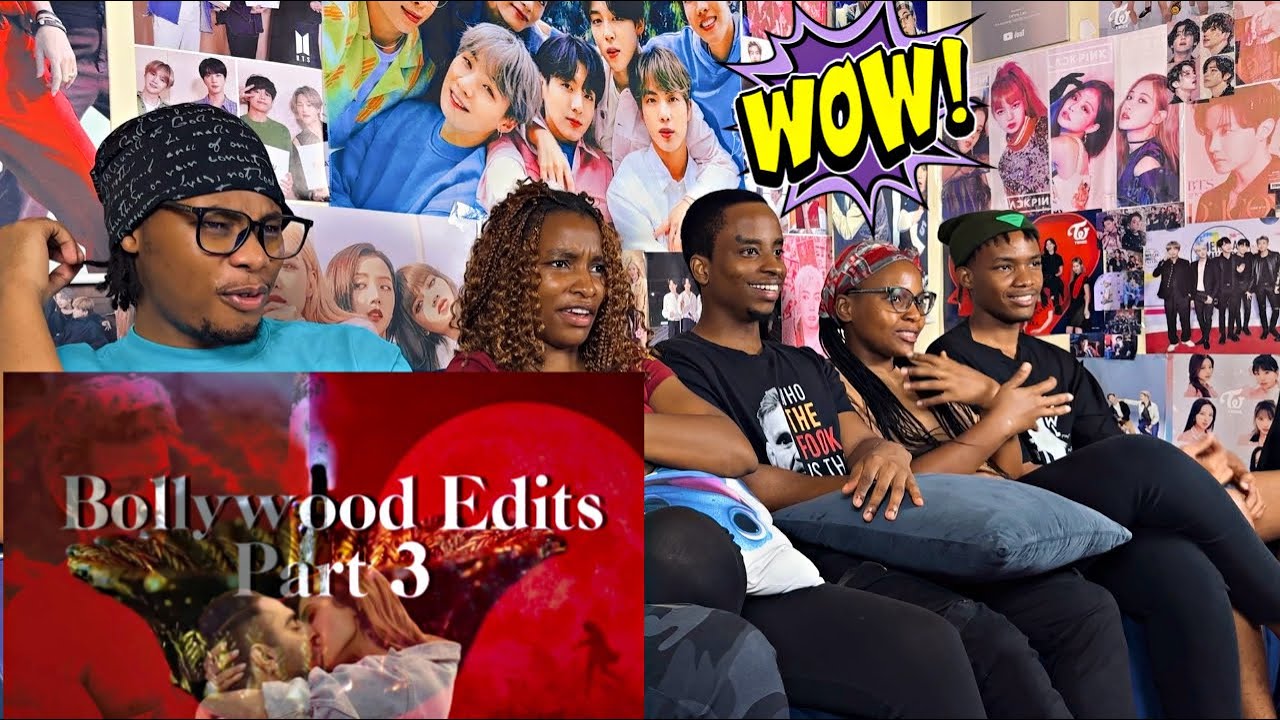 Africans react to Bollywood edits compilation for @Africanreactss