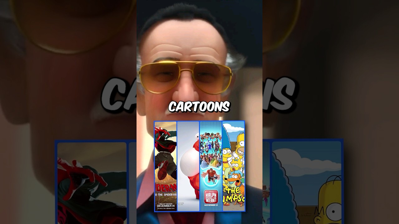 Вы заметили эти 5 камео Стэна Ли в других анимационных фильмах и мультфильмах?