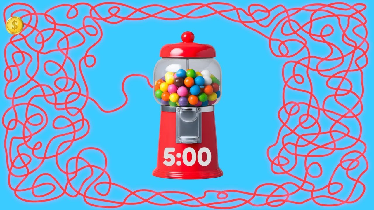 5 Minute Timer Bomb BUBBLEGUM MACHINE