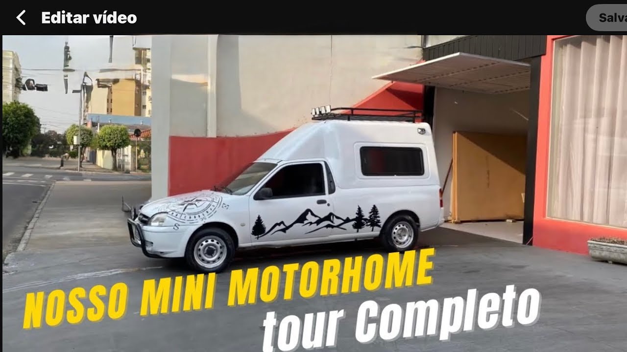 Transformei esta courrier em um motorhome completo. Confiram 