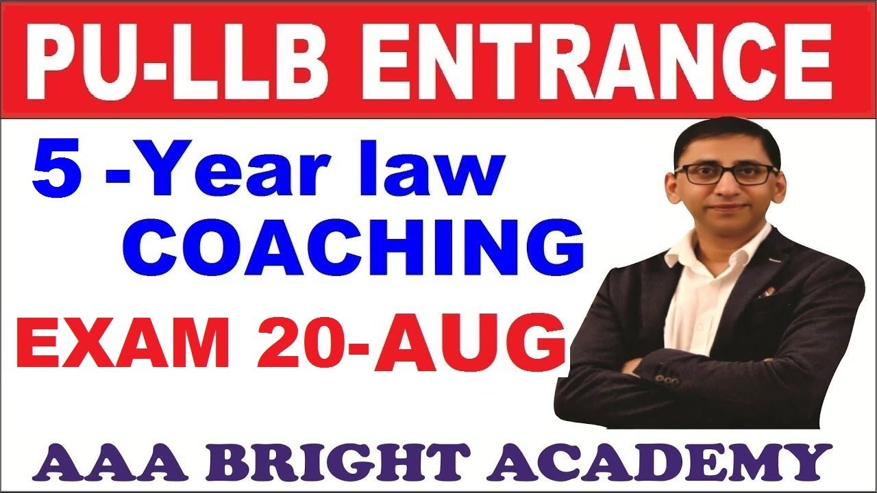 PU 5 year law entrance 2021:  PU LLB 5 year entrance exam 2021,Join 1-Month Crash Course Coaching