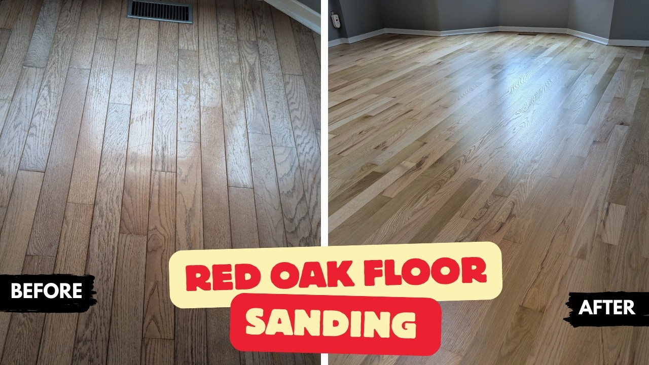 How To Sand Red Oak Hardwood Floor Toronto | Hardwood Sanding