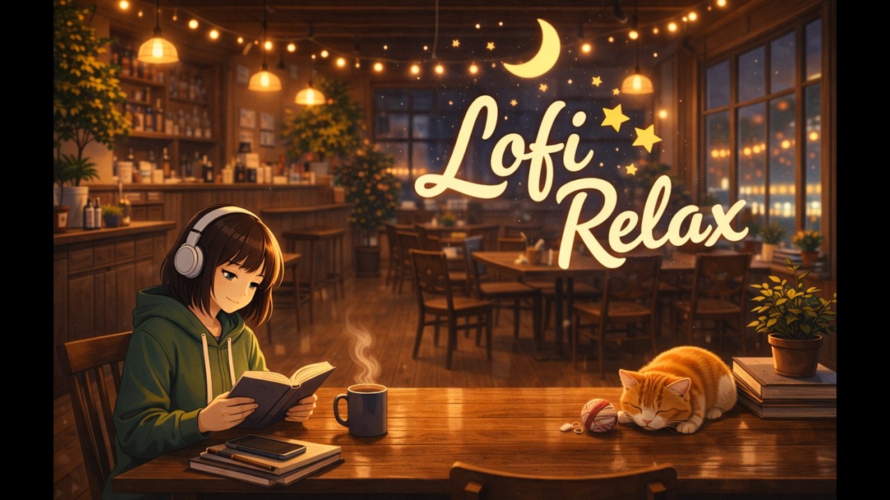 Lo‑Fi Cafe Chill ☕ | Relax & Study with Anime Girl