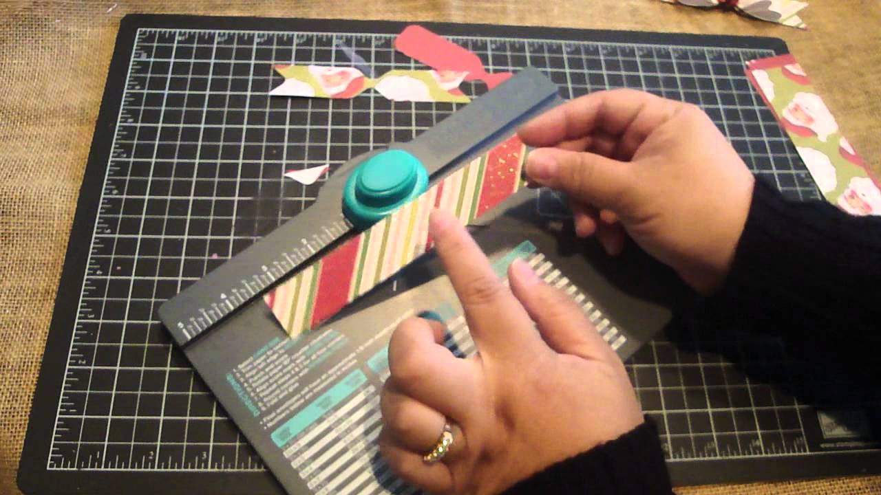 Create bows with the We R Memory Keepers Envelope Punch Board