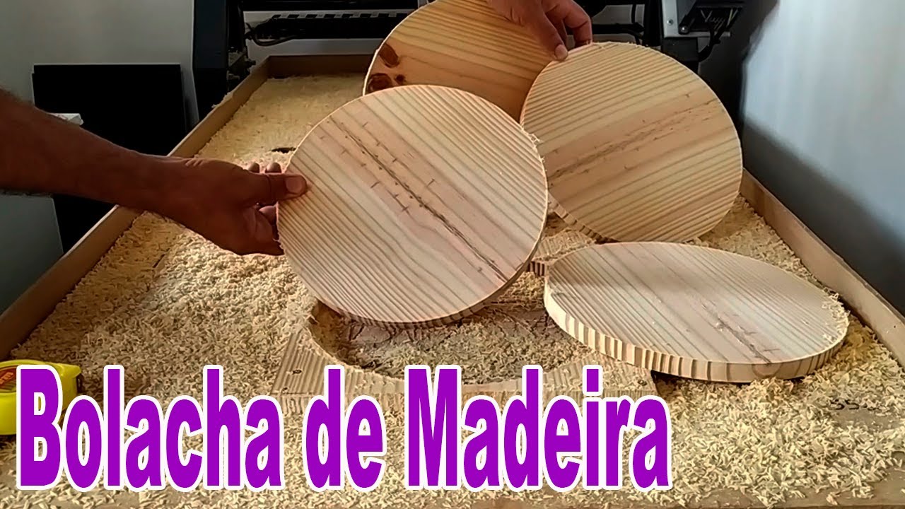 Como corta circulo de madeira de pinus na cnc router e como criar o percurso de corte