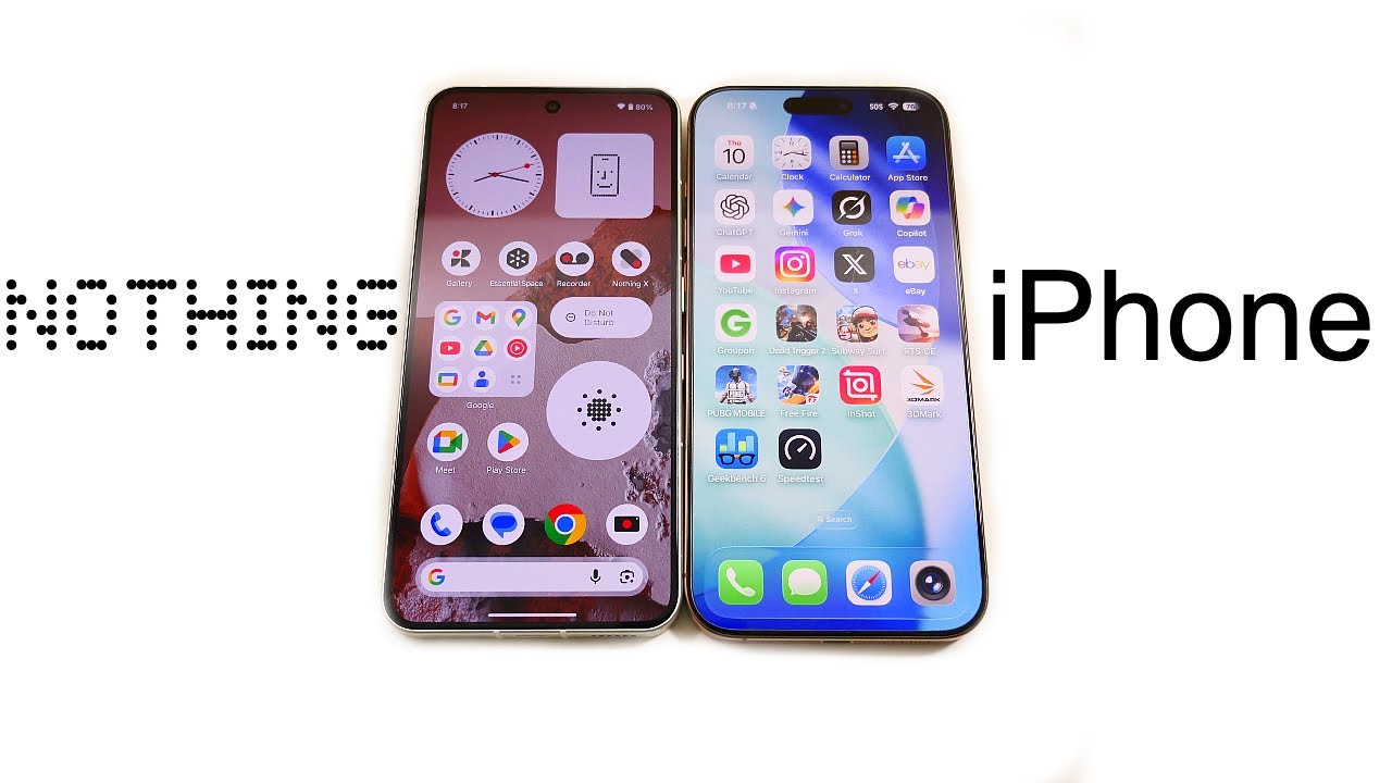 Nothing Phone 3 vs iPhone 16 Pro Max Speed Test