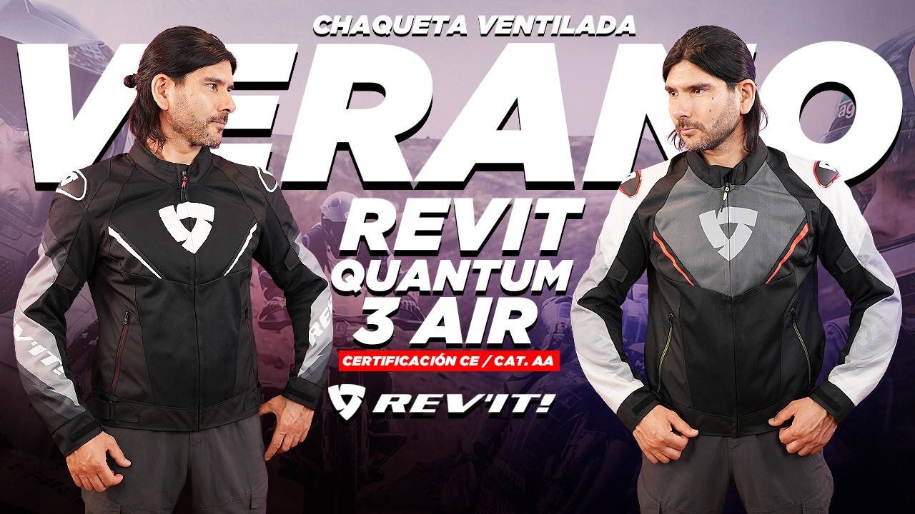 REVIT QUANTUM 3 AIR - CHAQUETA DE VERANO VENTILADA / Disponible en motomundi.cl