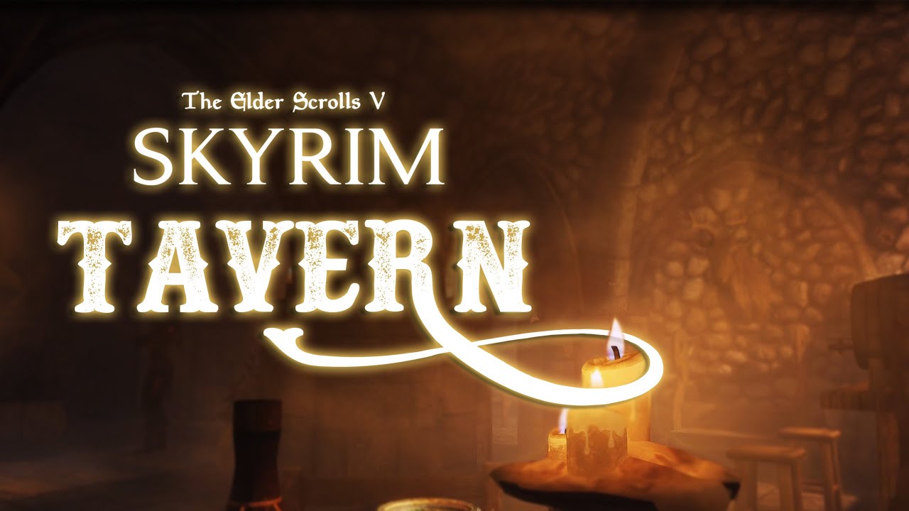 Skyrim Tavern Music - Study & Relaxation Music  - 1 hour