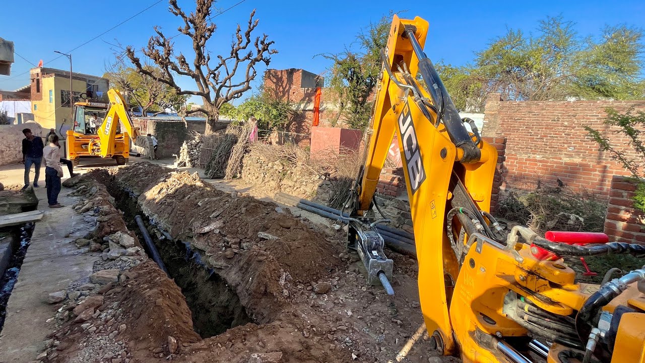 2 JCB 3Dx Going to Pipe Line Work #jcbvideo #jcb