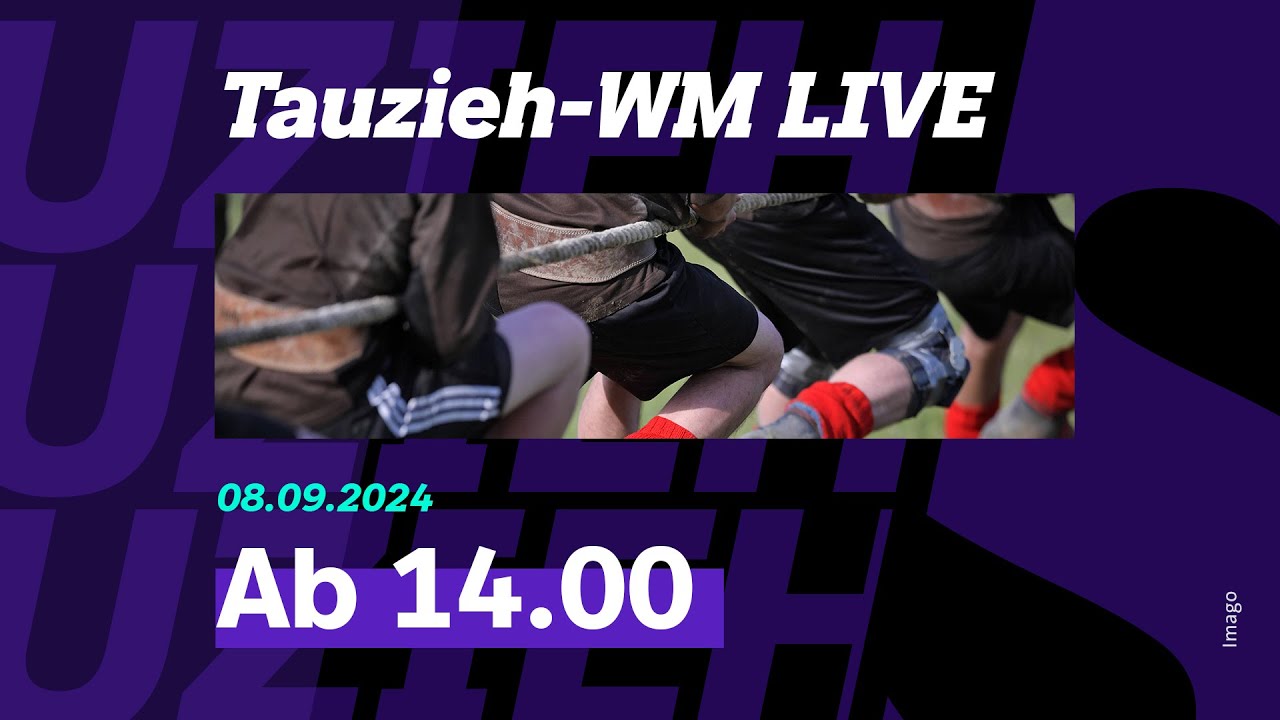 Die Tauzieh-WM in Mannheim, Nachmittagssession am 8. September (Re-Live) | SWR Sport