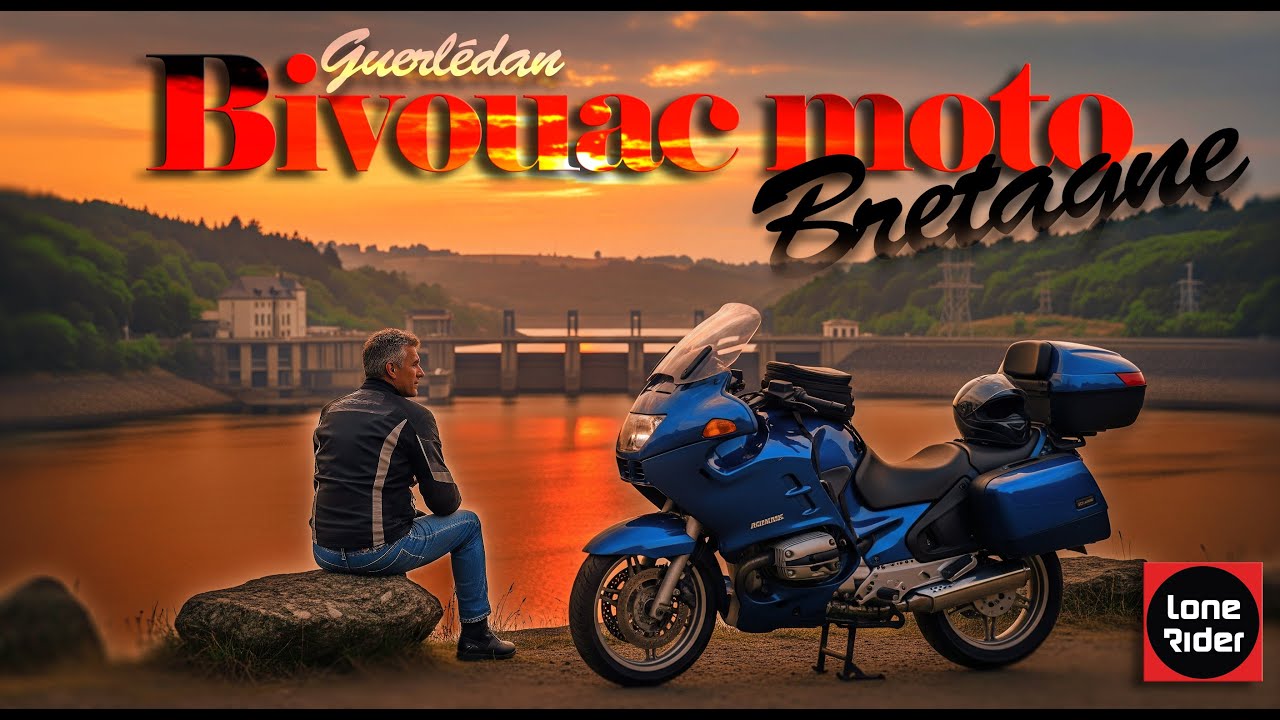 Un R 1100 RT à Guerlédan Lone Rider Bretagne