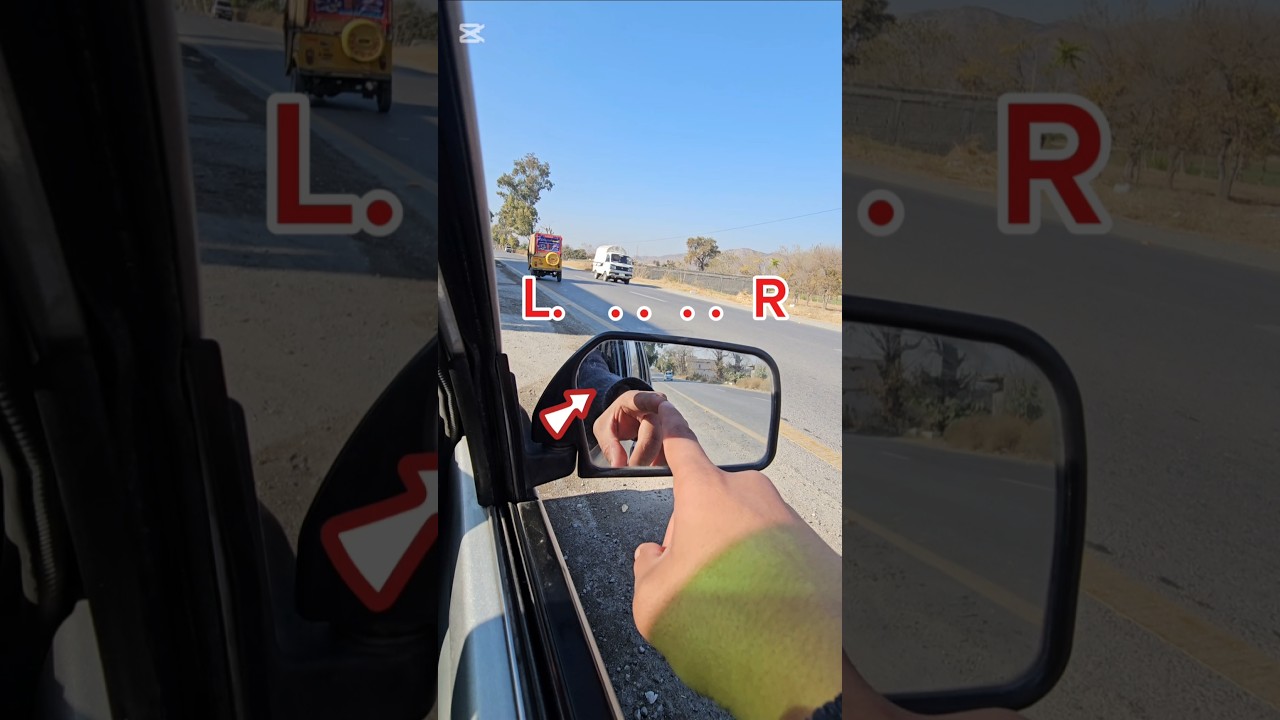 Mastering Side Mirror Judgment: Spotting Close and Distant Vehicles #driving
