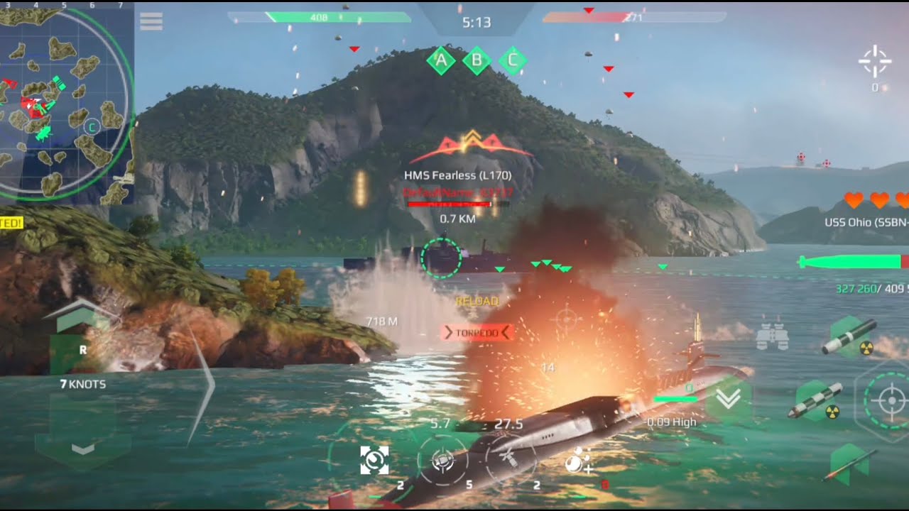 Almost Sunk, But Ohio Didn’t Stop! - Modern Warships Gameplay
