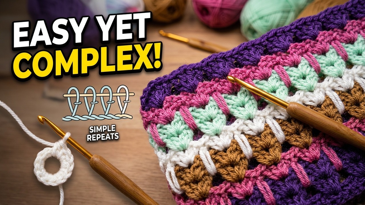 Everyone Thinks This Crochet Stitch Is Hard 😲 But Beginners Can Do It!