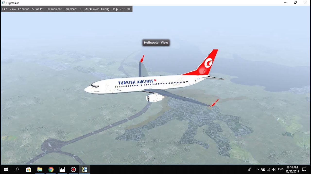 737-800 Flightgear Full Flight