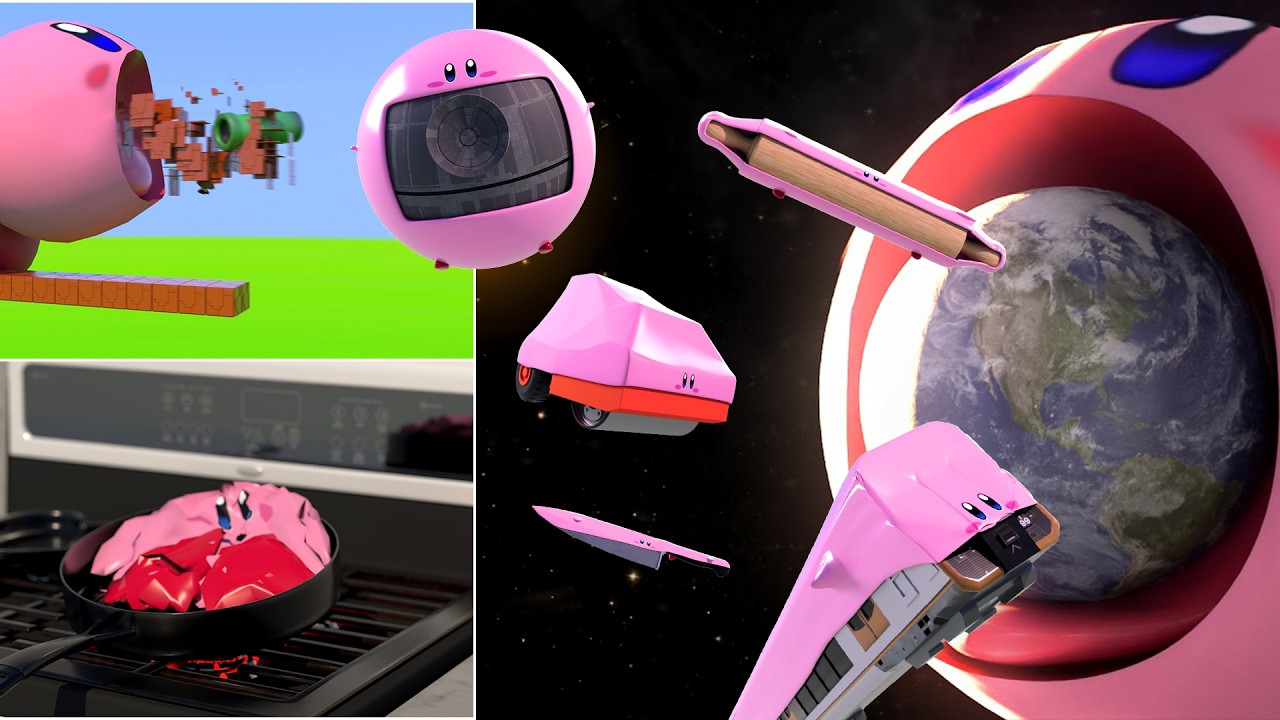 Kirby New Transformations + Death Animations