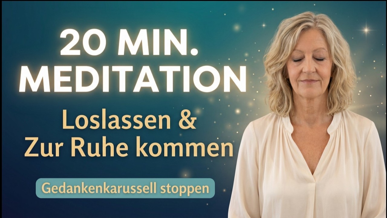 Meditation zum Loslassen des Tages & Gedankenkarussell stoppen