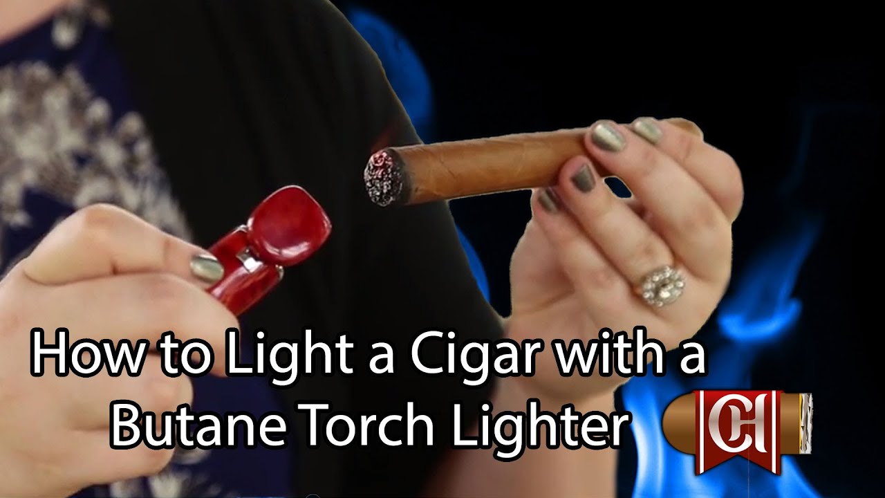 How to Light a Cigar with a Butane Torch Lighter