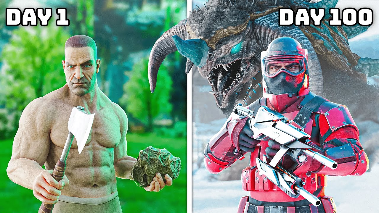 I Have 100 Days to Beat ARK Hardcore EXTINCTION!