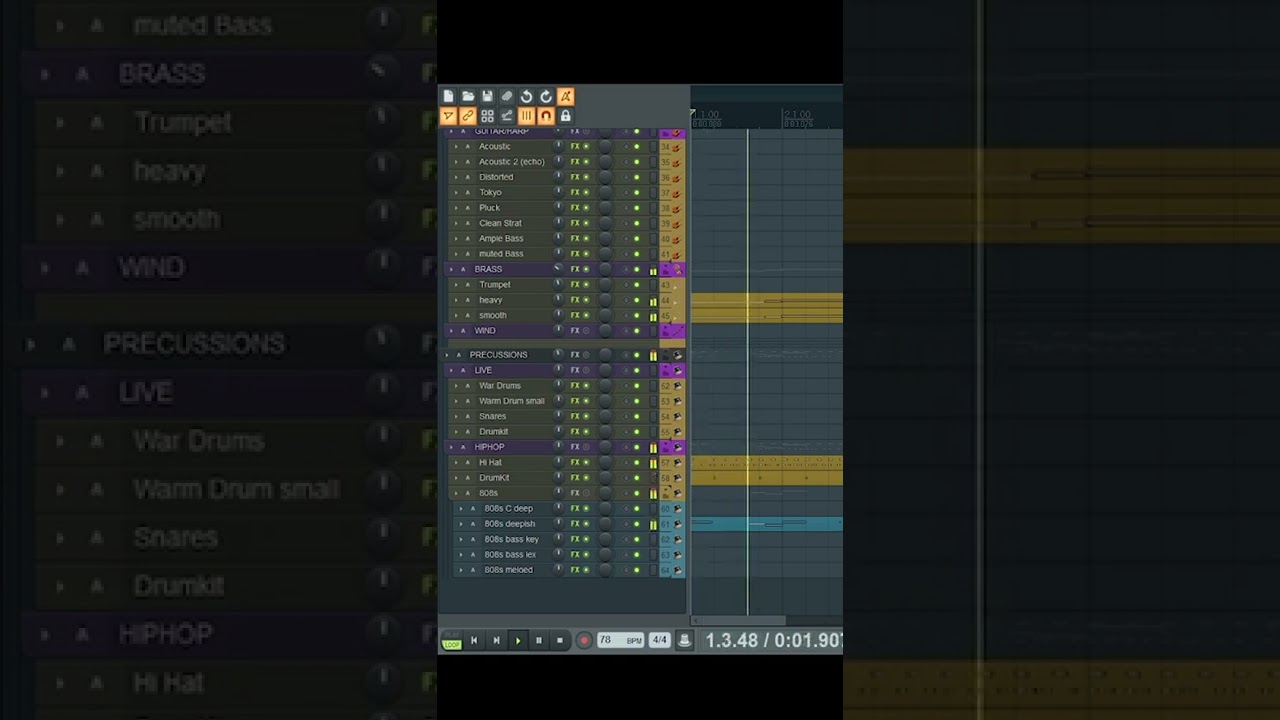 Trap Hip Hop LOOP in Reaper