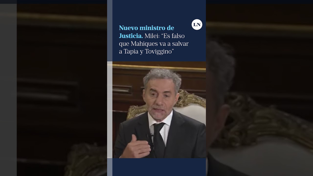Milei: &ldquo;Es falso que Mahiques va a salvar a Tapia y Toviggino&rdquo;