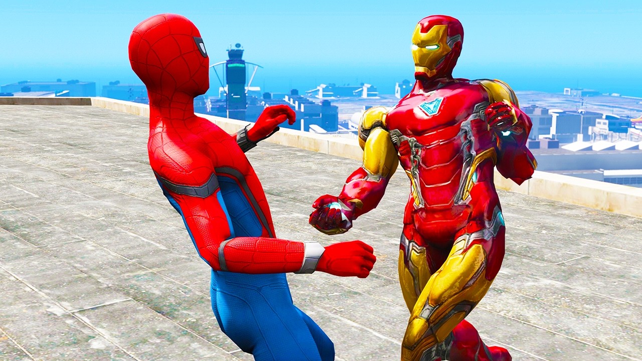 Spiderman Funny Moments and Fails - GTA 5 MODS (Spider-Man)
