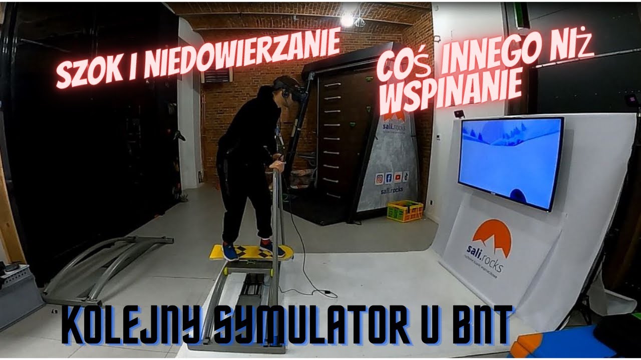 @BNTvideo na snowboardzie  - kolejny symulator w chałupie - nie samym wspinaniem człowiek żyje.