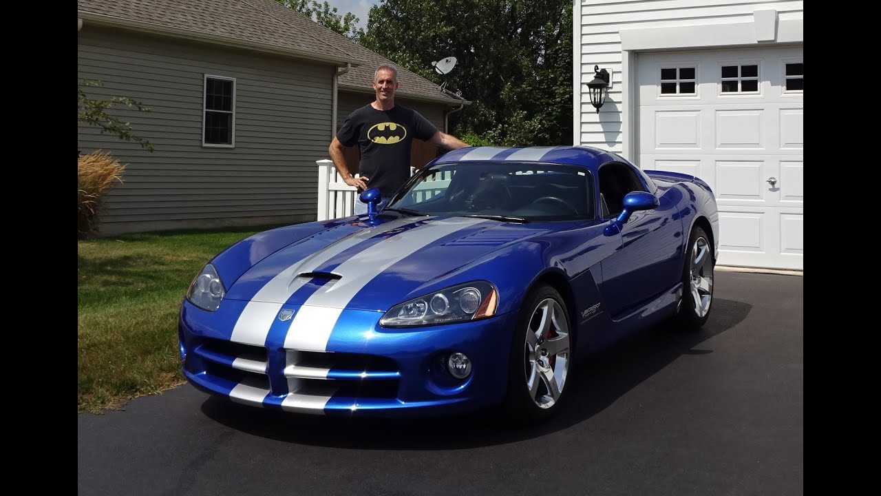 2006 Dodge Viper SRT 10 Coupe in Blue with Engine Start Up & Ride on My Car Story with Lou Costabile