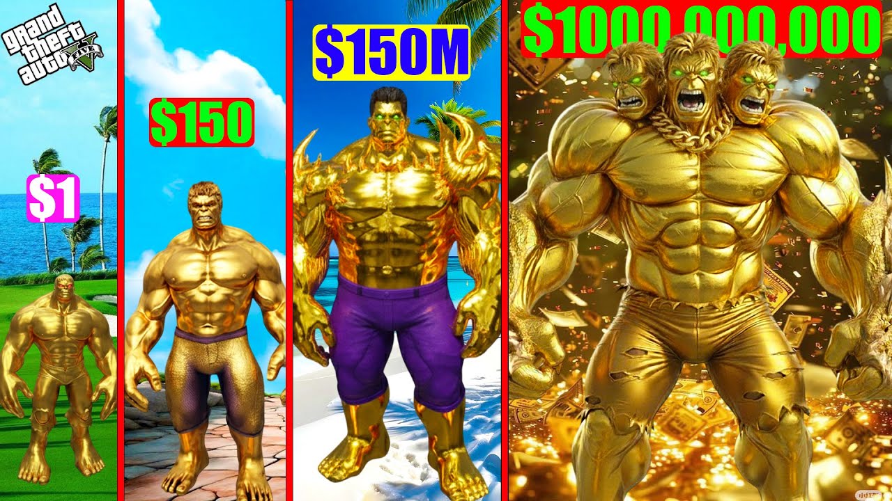 Franklin Purchasing $1 Gold HULK Suit to $1,000,000,000 in GTA 5