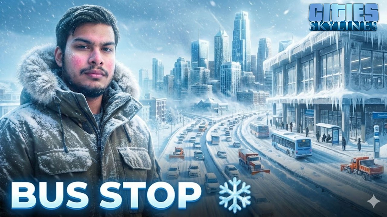 I ADDED BUS STOPS IN MY ICE CITY ❄️🚌 | KHELBABU SIMULATION