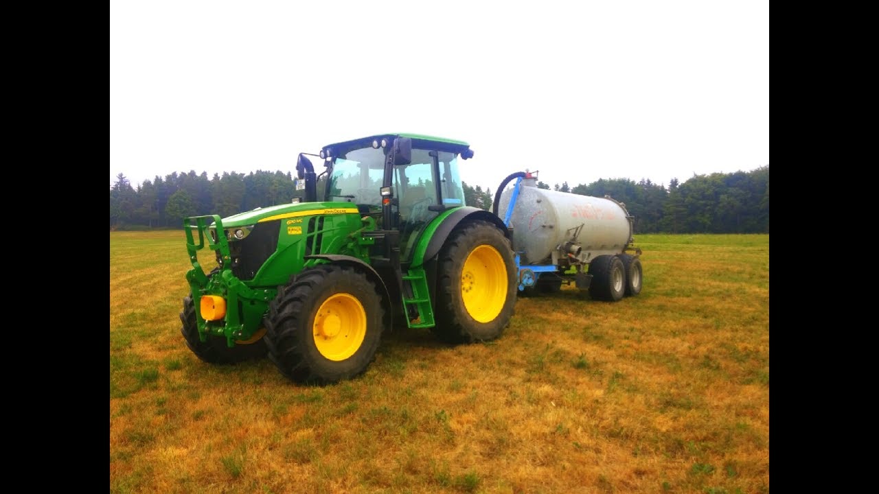 John Deere 6110 MC am Gülle fahren /CABVIEW/ GoPro/